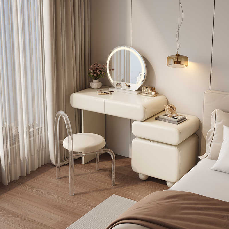 Cream-style solid wood dresser