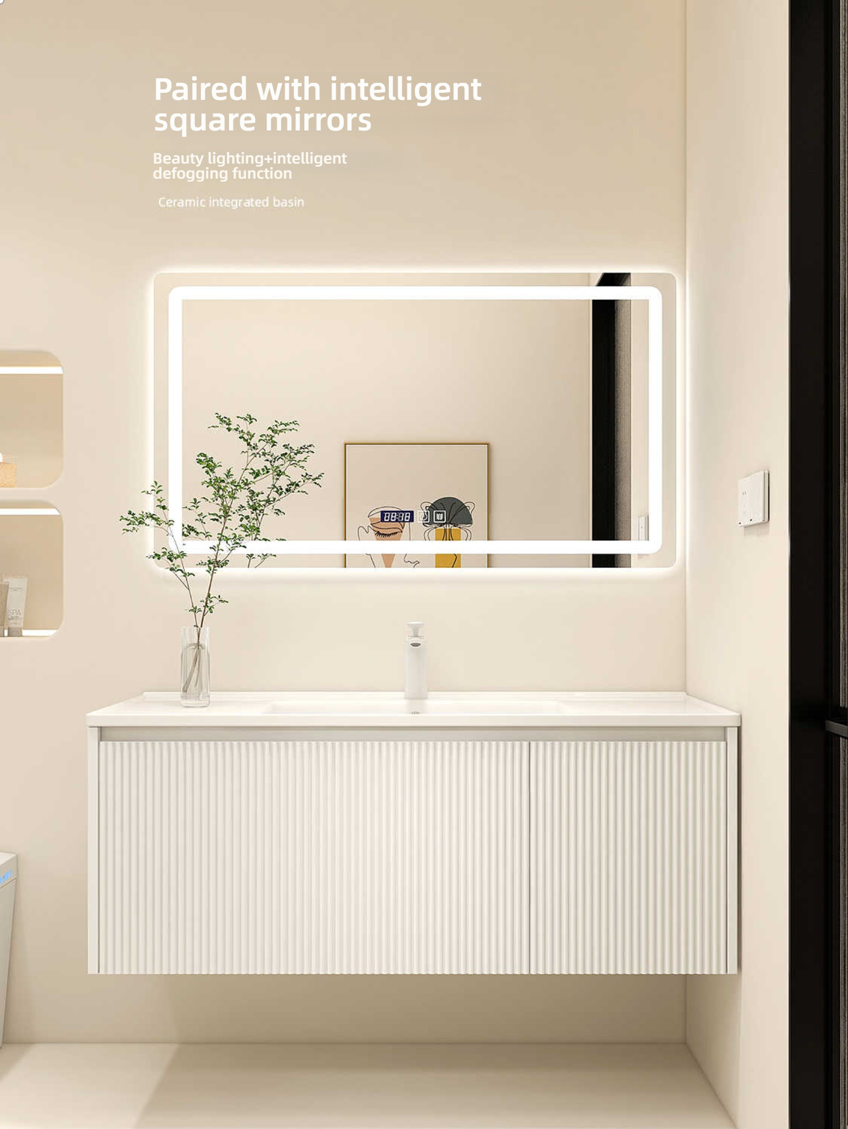 Wavy French bathroom cabinet c